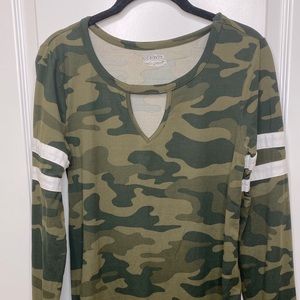 Camouflage long sleeve shirt
